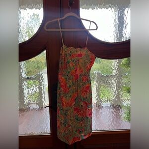 Lilly Pulitzer strapless flamingo print dress size 10
